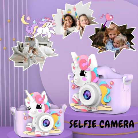 Aparat Foto Copii Unicorn Cameră Selfie 48MP Full HD [13]