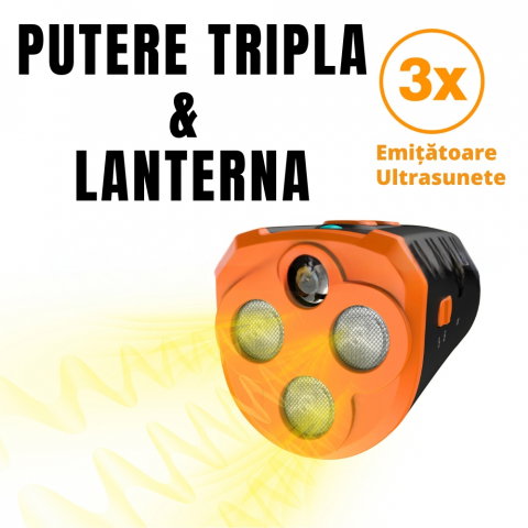 Aparat Portabil Antilatrat cu Ultrasunete si Lanterna [9]