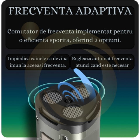 Aparat Profesional Antilatrat cu Ultrasunete si Lanterna, 15m Impotriva Latratului si a Cainilor Agresivi cu Functie de Dresaj AntiLatrat, USB [3]
