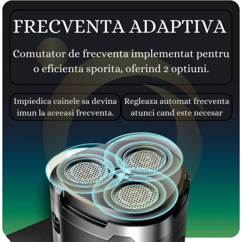 Aparat Profesional Antilatrat cu Ultrasunete si Lanterna, 15m Impotriva Latratului si a Cainilor Agresivi cu Functie de Dresaj AntiLatrat, USB [2]