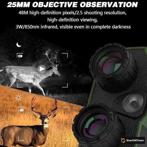 Binoclu Profesional cu Night Vision Digital, Vedere în Noapte până la 300m, Ecran LCD, Verde sau Negru [7]