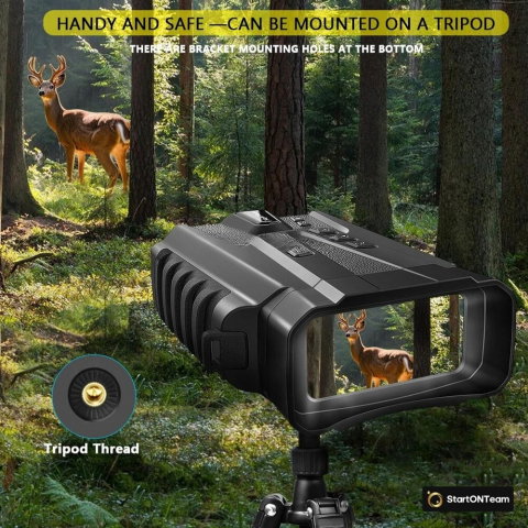 Binoclu Profesional cu Night Vision Digital, Vedere în Noapte până la 300m, Ecran LCD, Verde sau Negru [5]