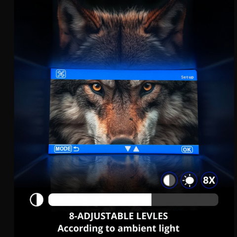 Binoclu Digital Wolf 4K, Profesional de Vanatoare [9]