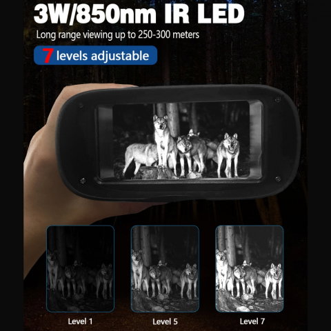 Binoclu Digital Wolf 4K, Profesional de Vanatoare [7]