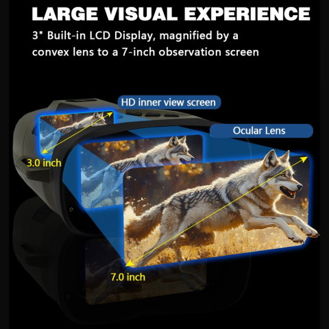 Binoclu Digital Wolf 4K, Profesional de Vanatoare [6]