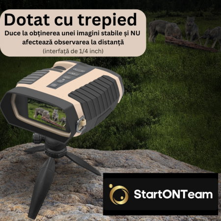 Binoclu Profesional de Vânătoare Digital cu Night Vision, Zoom 8X, Ecran TFT 3” și Tehnologie IR [18]