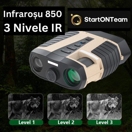 Binoclu Profesional de Vânătoare Digital cu Night Vision, Zoom 8X, Ecran TFT 3” și Tehnologie IR [13]