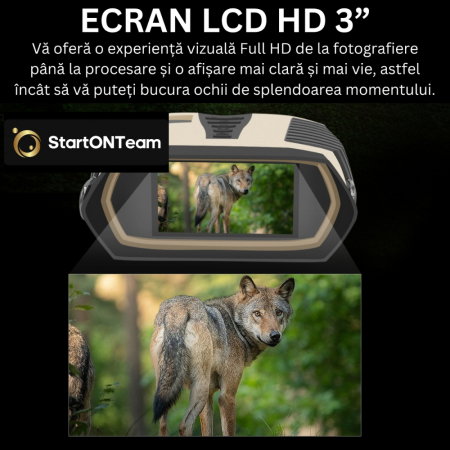 Binoclu Profesional de Vânătoare Digital cu Night Vision, Zoom 8X, Ecran TFT 3” și Tehnologie IR [14]