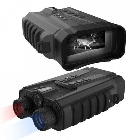 Binoclu Profesional cu Night Vision Digital, Vedere în Noapte până la 300m, Ecran LCD, Verde sau Negru [1]