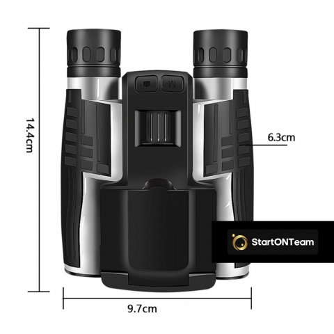 Binoclu Profesional Digital de Vânătoare, Zoom 12X, Ecran LCD 2.4” pentru Observații Clare [23]