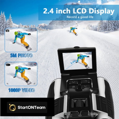 Binoclu Profesional Digital de Vânătoare, Zoom 12X, Ecran LCD 2.4” pentru Observații Clare [17]