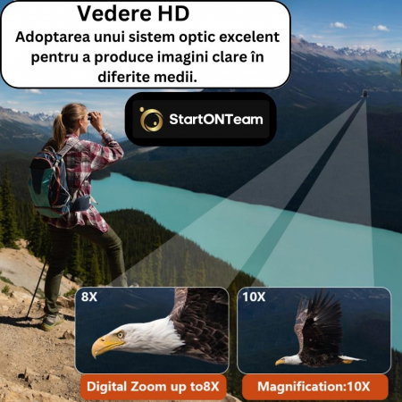 Binoclu Profesional de Vânătoare Zoom Digital 10X cu Ecran LCD 2" [9]
