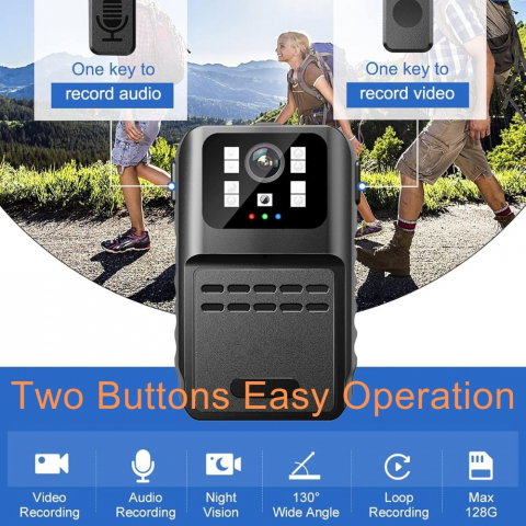 Camera Corporala HD 1080P – Night Vision, Inreg. Bucla [6]