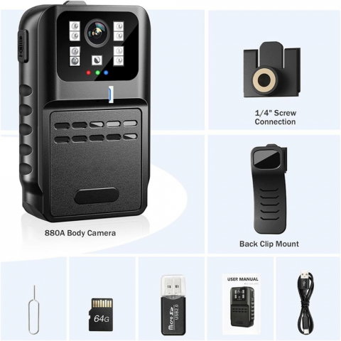 Camera Corporala HD 1080P – Night Vision, Inreg. Bucla [10]