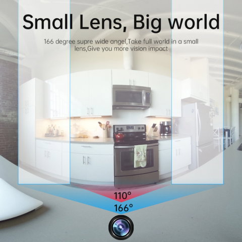 Camera IP 4K in Ceas de Birou, Wi-Fi, cu Detectie Miscare [8]