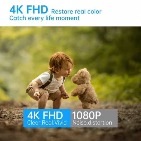 Camera IP 4K in Ceas de Birou, Wi-Fi, cu Detectie Miscare [1]