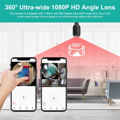 Camera tip Nasture, Flexibila 360° cu WIFI, HD 1080P [7]