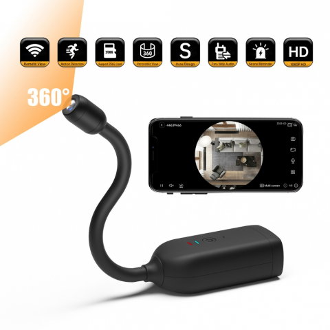 Camere de Supraveghere - Camera tip Nasture, Flexibila 360° cu WIFI, HD 1080P