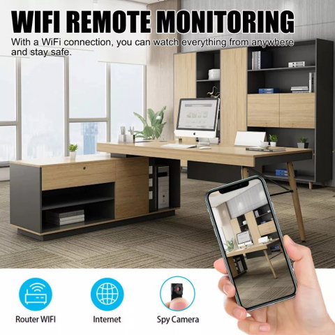 Camera tip Nasture, Full HD Senzor Miscare si Notificari [7]