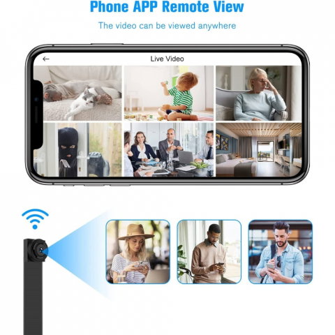 Camera tip Nasture, Full HD Senzor Miscare si Notificari [2]