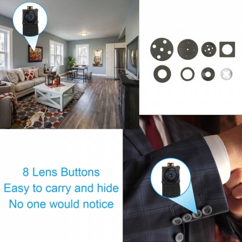 Camera tip Nasture, Full HD Senzor Miscare si Notificari [10]