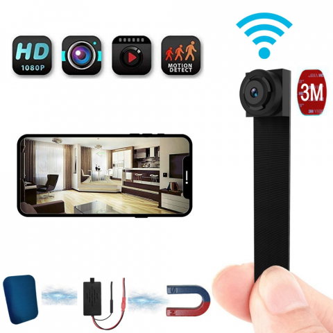 Camere Spion - Camera tip Nasture, Full HD Senzor Miscare si Notificari