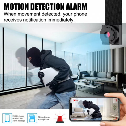 Camera tip Nasture, Full HD Senzor Miscare si Notificari [6]