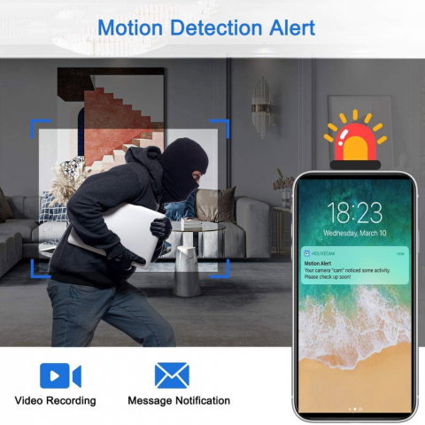 Camera tip Nasture, Full HD Senzor Miscare si Notificari [1]