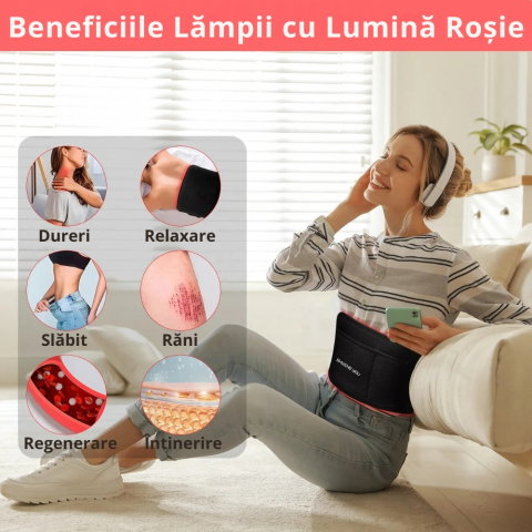Centura de Terapie cu Lumina Rosie si Infrarosu Portabila [14]