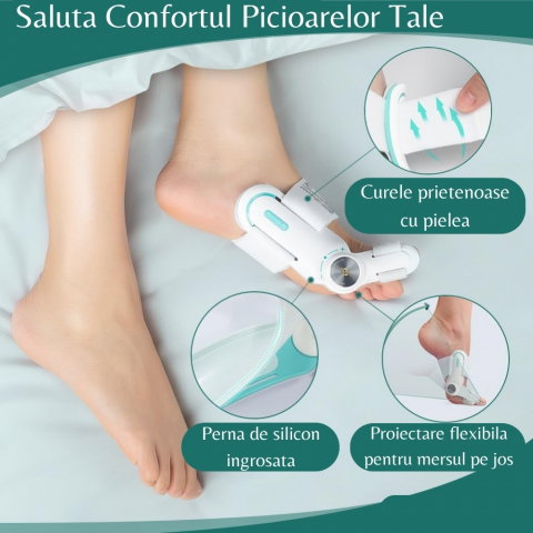 Corector Monturi TENICORE, pentru Corectarea, Tratarea si Îndreptarea degetelor la picioare, Dubla Corectie la Hallux Valgus [9]