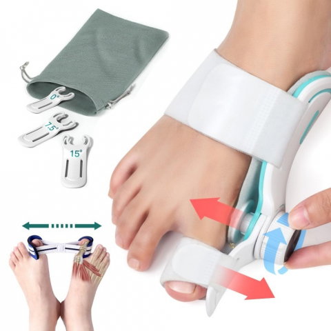 Corector Monturi TENICORE, pentru Corectarea, Tratarea si Îndreptarea degetelor la picioare, Dubla Corectie la Hallux Valgus [4]