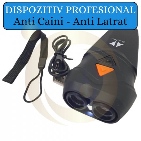 Dispozitiv Anti Caini, Aparat cu Ultrasunete Impotriva Cainilor Agresivi, de Alungat, Indepartat si Speriat Cainii, Antilatrat Profesional Dublu [9]