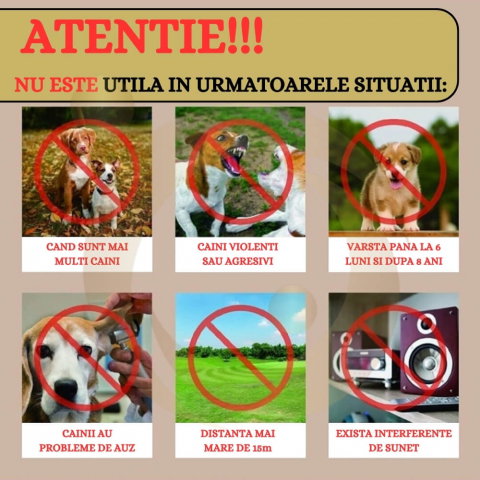 Dispozitiv anti latrat StartONTeam cu ultrasunete, Aparat de control al latratului de caine, 15m, pentru exterior si interior, Impermeabil, 4 Moduri Reglabile, Lumina LED [9]