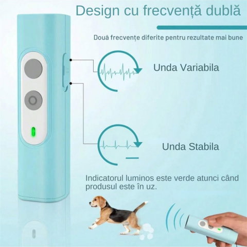 Dispozitiv Profesional Antilatrat cu Ultrasunete pentru Alungat si Speriat Cainii si Pisici [4]