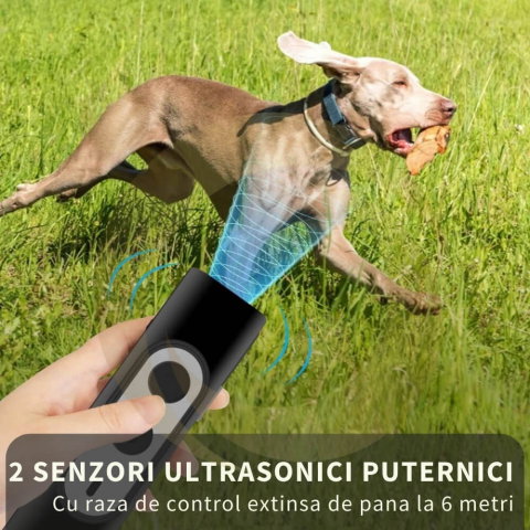 Dispozitiv Profesional Antilatrat cu Ultrasunete pentru Alungat si Speriat Cainii si Pisici [1]