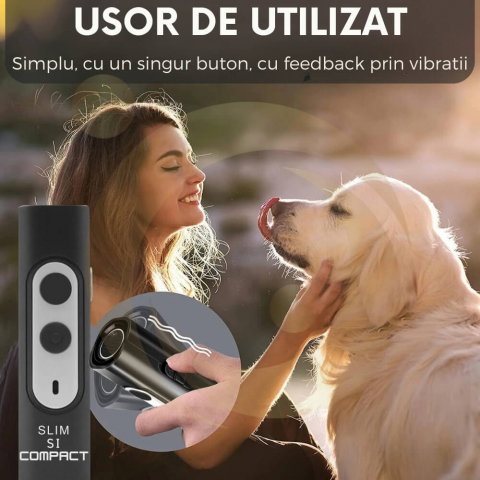 Dispozitiv Profesional Antilatrat cu Ultrasunete pentru Alungat si Speriat Cainii si Pisici [2]