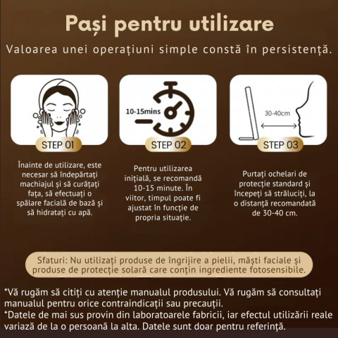 Lampa Terapie cu Lumina Rosie si Infrarosu pentru Fata si Corp, Fototerapie Anti-Imbatranire [5]