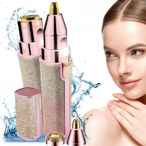 Dispozitive Ingrijire Corporala - Epilator Facial 2 în 1 – Trimmer Electric pentru Sprancene si Indepartarea Fara Durere a Parului
