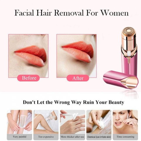Epilator Facial Portabil, Indepartare Fina a Parului Nedorit [9]