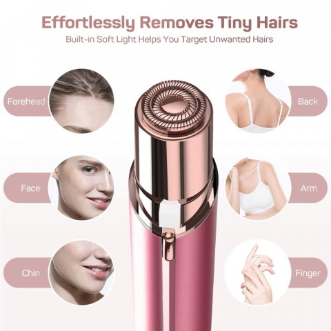 Epilator Facial Portabil, Indepartare Fina a Parului Nedorit [7]