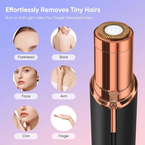 Epilator Facial Portabil, Indepartare Fina a Parului Nedorit [1]
