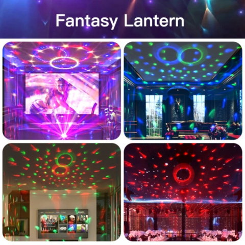 Glob Disco Crystal Magic Ball cu LED RGB [12]