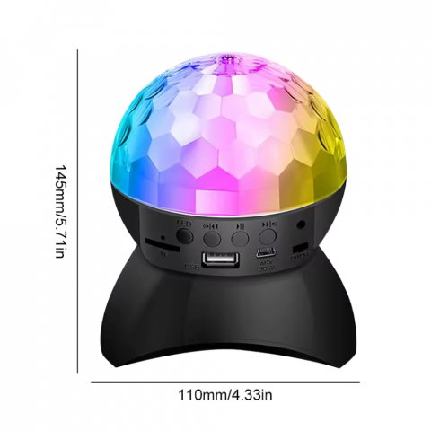 Glob Disco Crystal Magic Ball cu LED RGB [14]