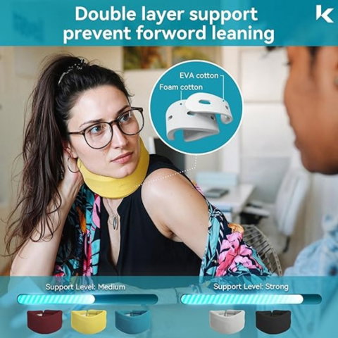 Guler Cervical Moale de Sustinere pentru Dormit [3]