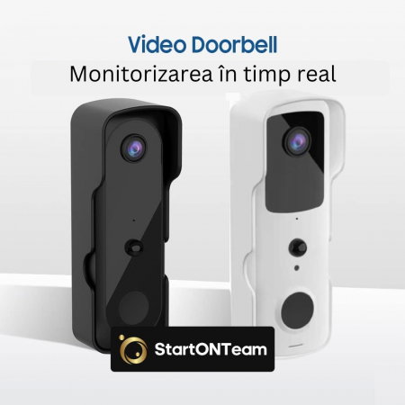 Video Interfon StartONTeam WiFi cu Sonerie Inteligentă și Cameră Full HD [1]