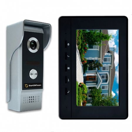 Interfoane Video - Videointerfon Smart cu Fir si Monitor, Infrarosu, Night Vision, Comunicare Bidirectionala