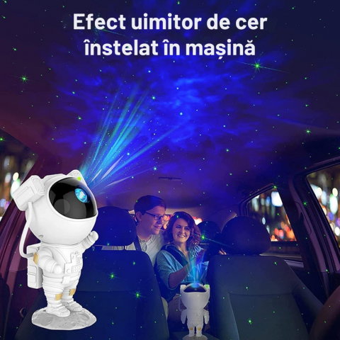Lampa de Veghe Astronaut Proiector Constelatii Stele si Galaxie [6]