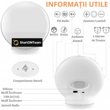 Lampa LED Inteligenta pentru Veghe si Citit [4]