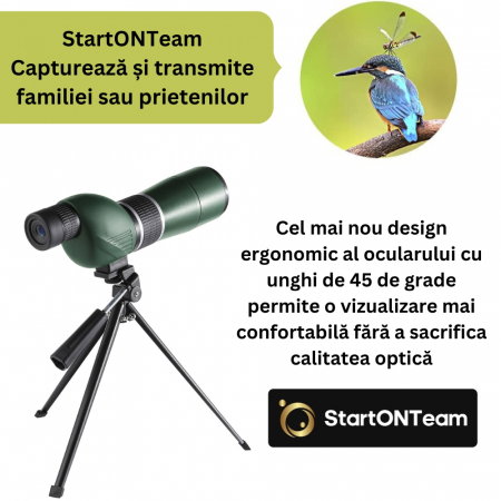 Luneta Telescop HD 20-60x60 cu Trepied [3]