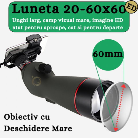 Luneta Terestra Profesionala Eagle 20-60x60 ED [14]